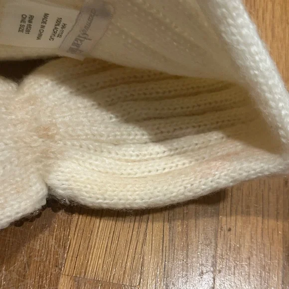 *last chance* C.C | Tan Knit Beanie with Metallic Accents + 2 winter hats - Picture 10 of 16